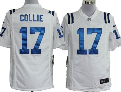 White Game Jersey Indianapolis Colts 17 Austin Collie